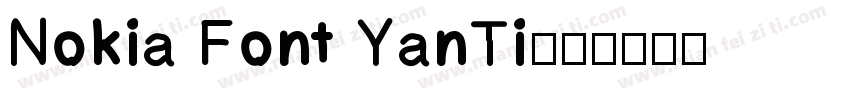 Nokia Font YanTi字体转换